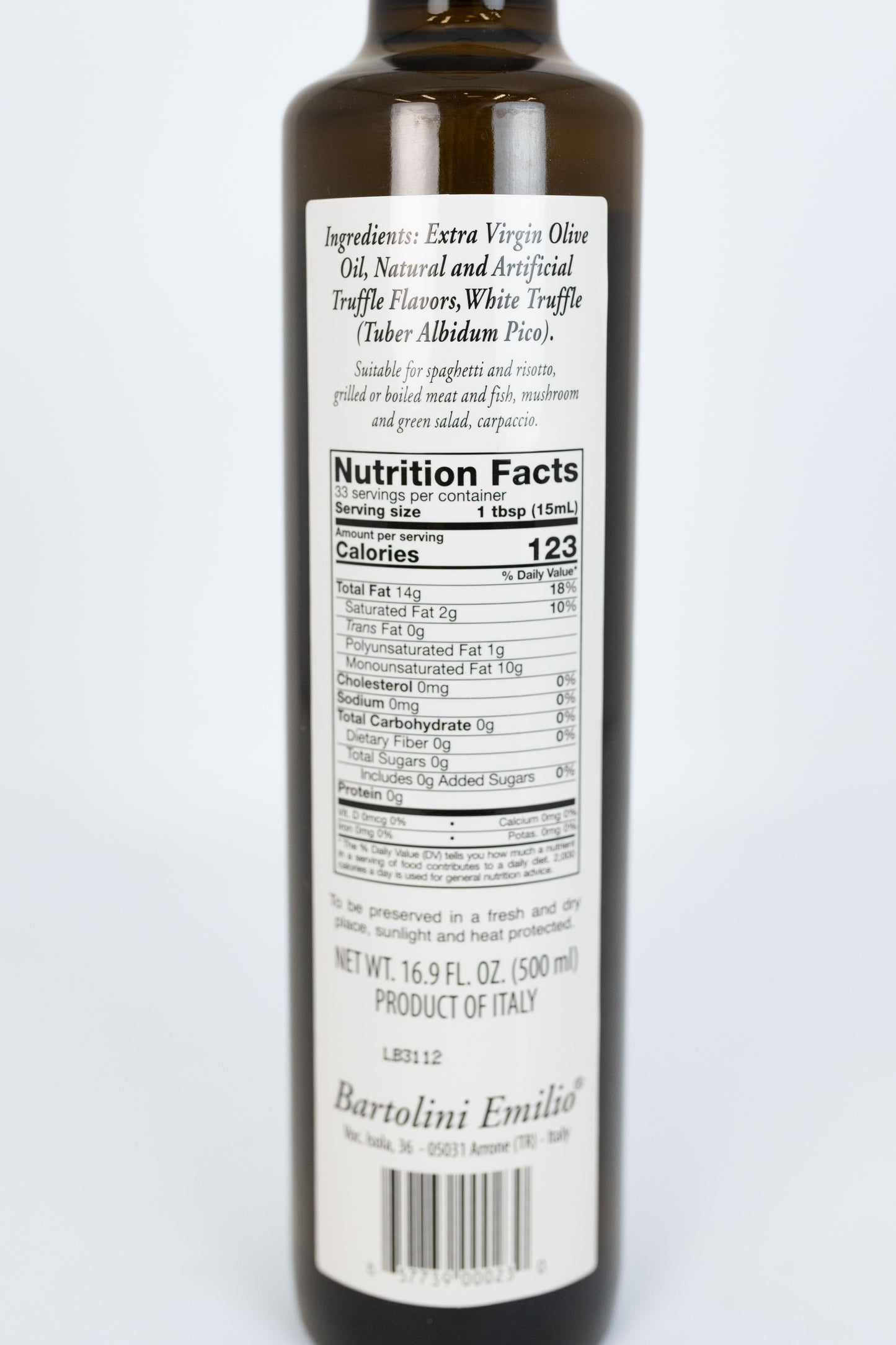 White Truffle Oil - 500ml/16.9oz