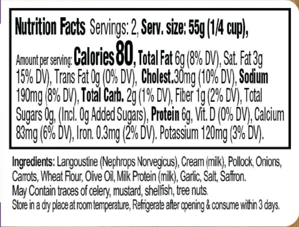 Langoustine & Saffron Pate (3.5oz)