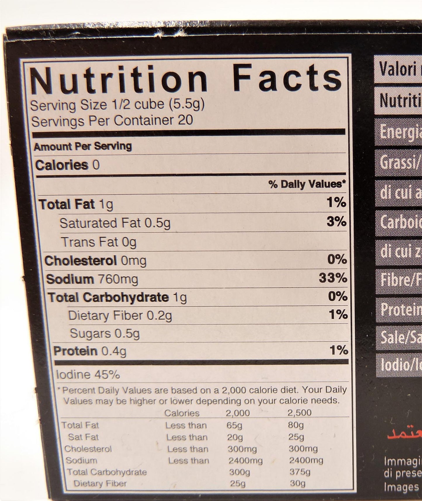 Truffle Bouillon-Nutr