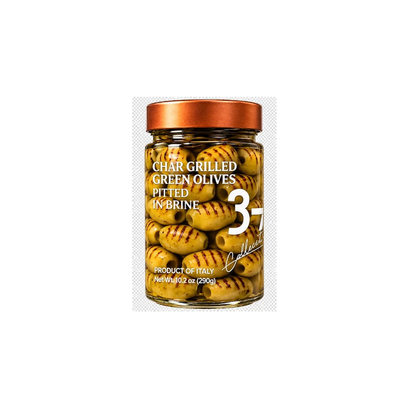 "Trentasette" Pitted Grilled Olives in Brine