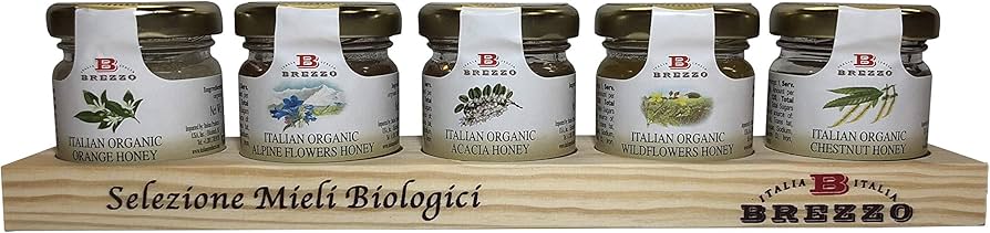 Assorted Honey on Wooden Tray (175g/6.17oz)