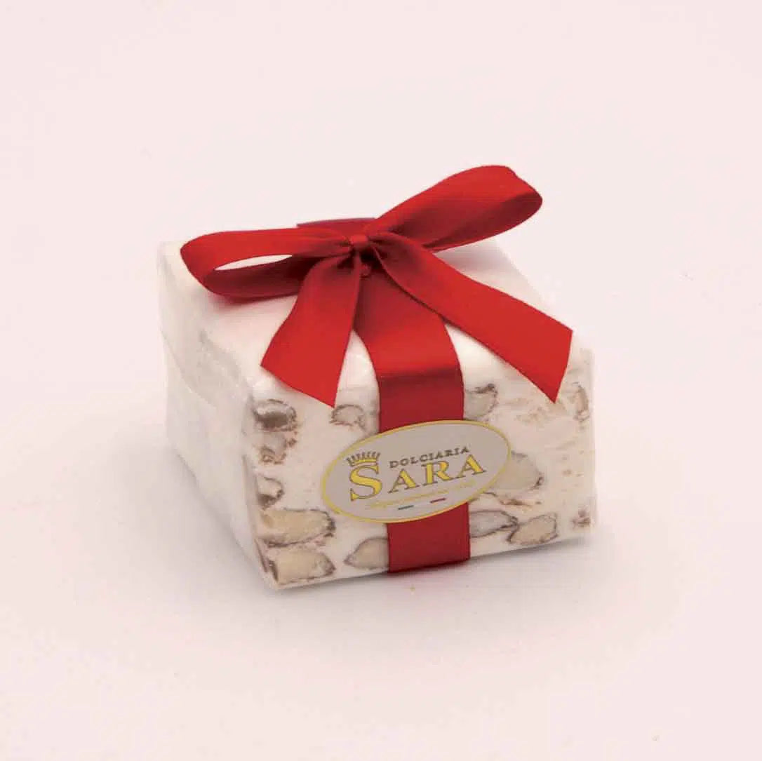 Tender Torrone Cube w/ Almonds and Chocolate (150gr)