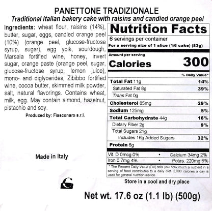 Panettone Tradizionale (500gr)