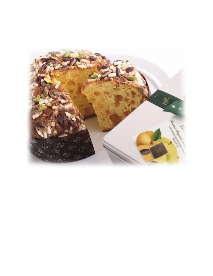 Panettone Cake w/ Pistachio, Pineapple, Apricot (750gr)